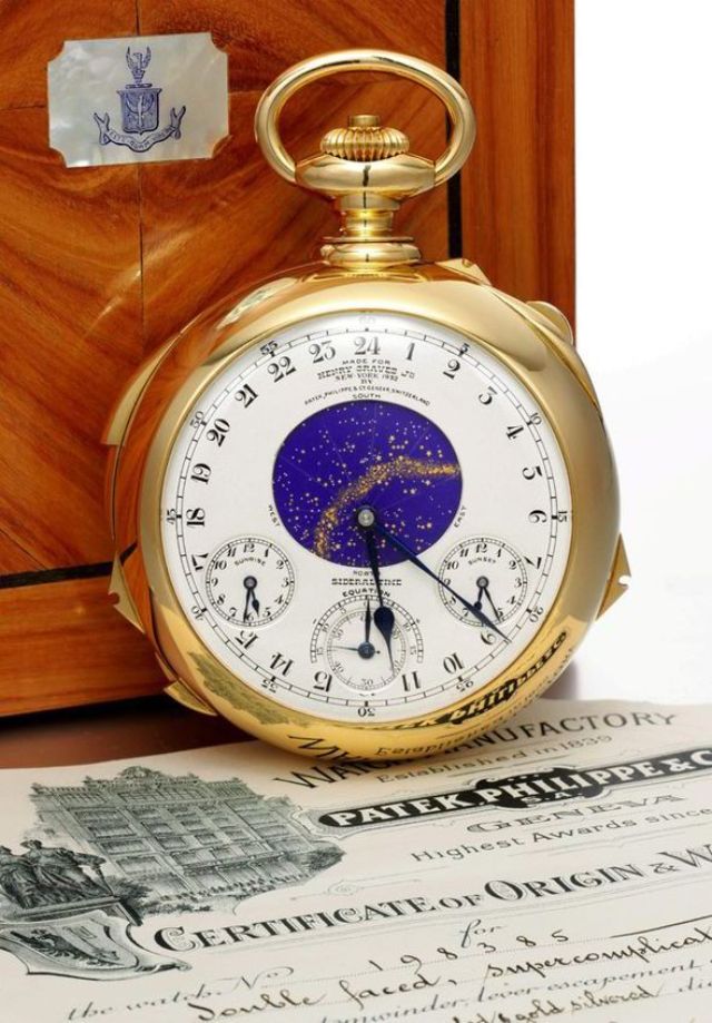 Đồng hồ Henry Graves Supercomplication với 24 chức năng và 900 bộ phận phức tạp.