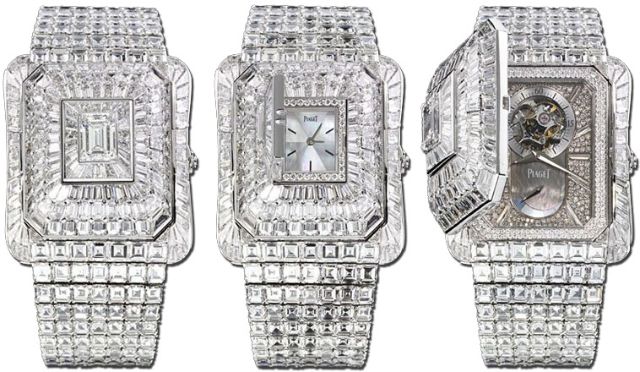 Piaget Emperador Temple Watch đính 1.200 viên kim cương, thiết kế tinh xảo và sang trọng.