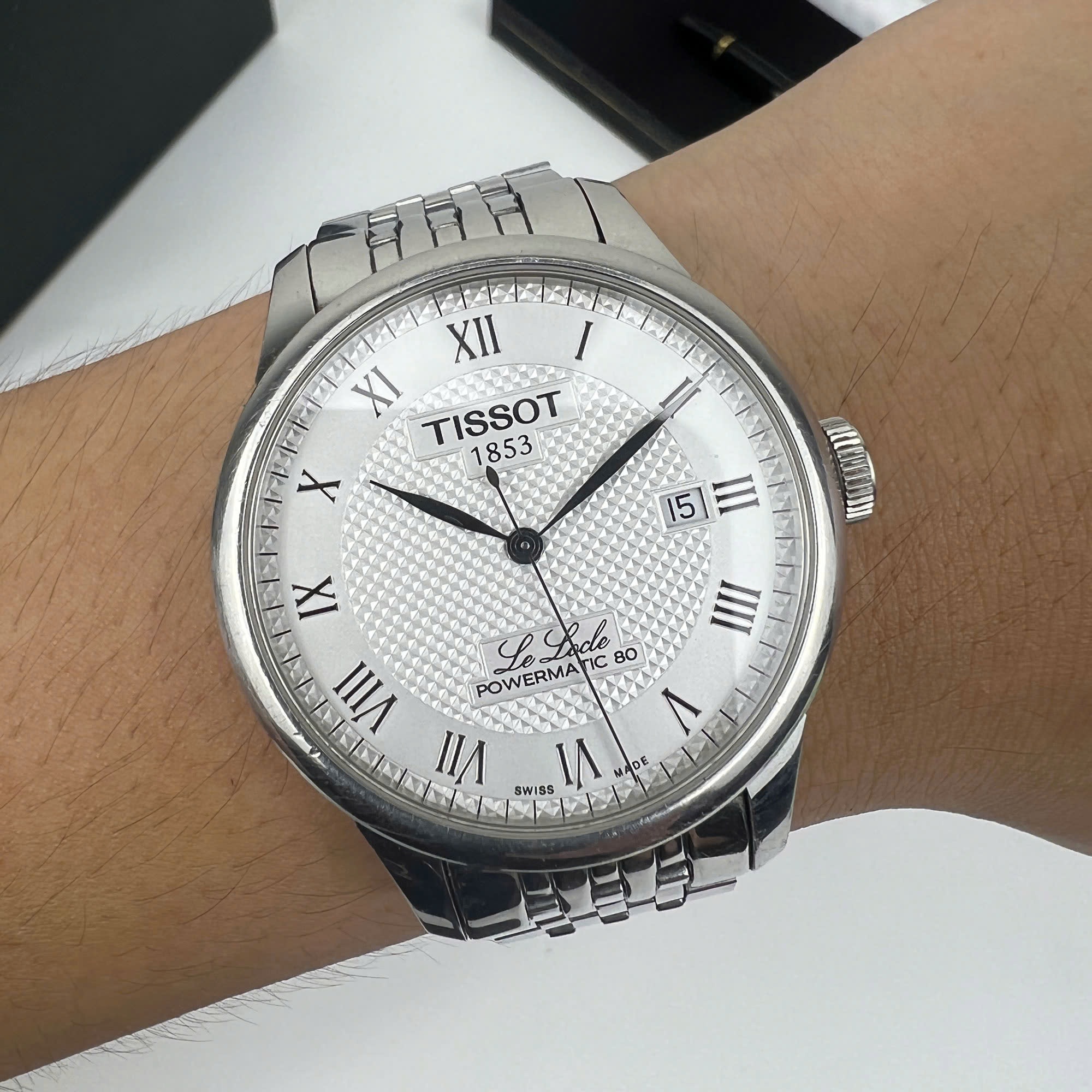 Đồng hồ lướt Tissot Le Locle Powermatic 80 White T0064071103300 