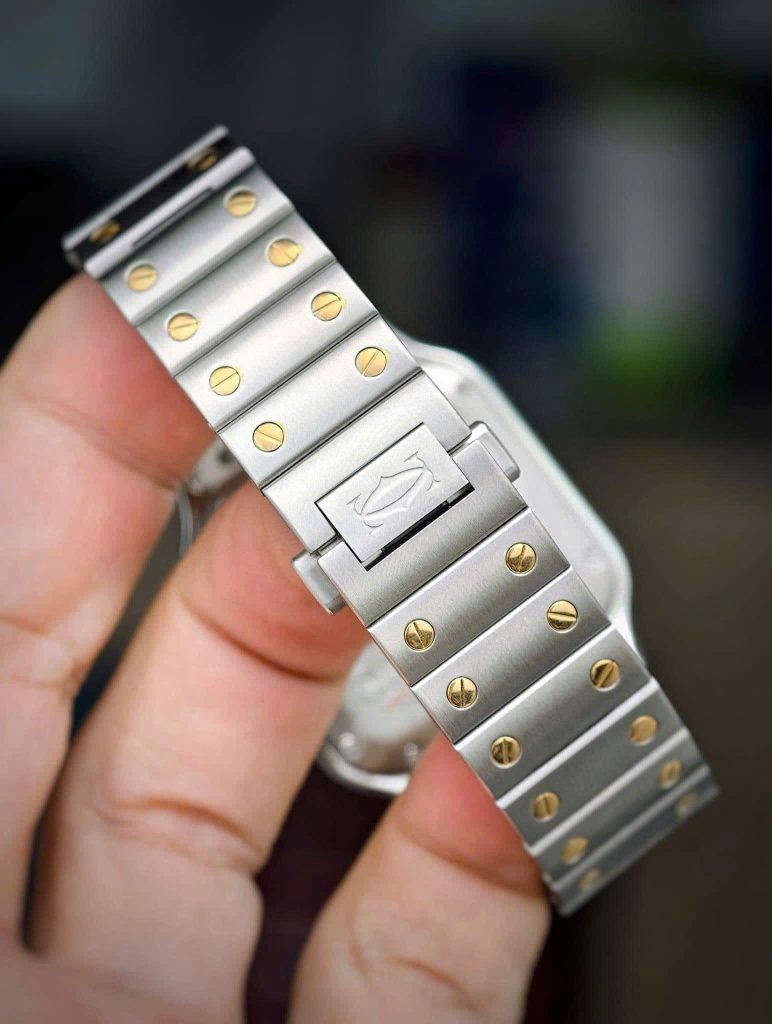 Dây thép hai tông màu thép-vàng 18K, lịch lãm