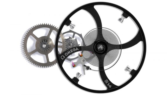 Bộ thoát Co-Axial à dây cót trong đồng hồ Omega