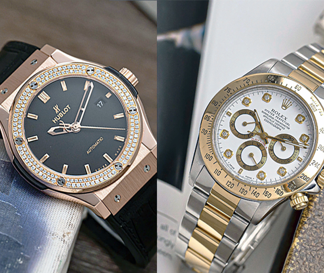 So sánh đồng hồ Hublot và Rolex