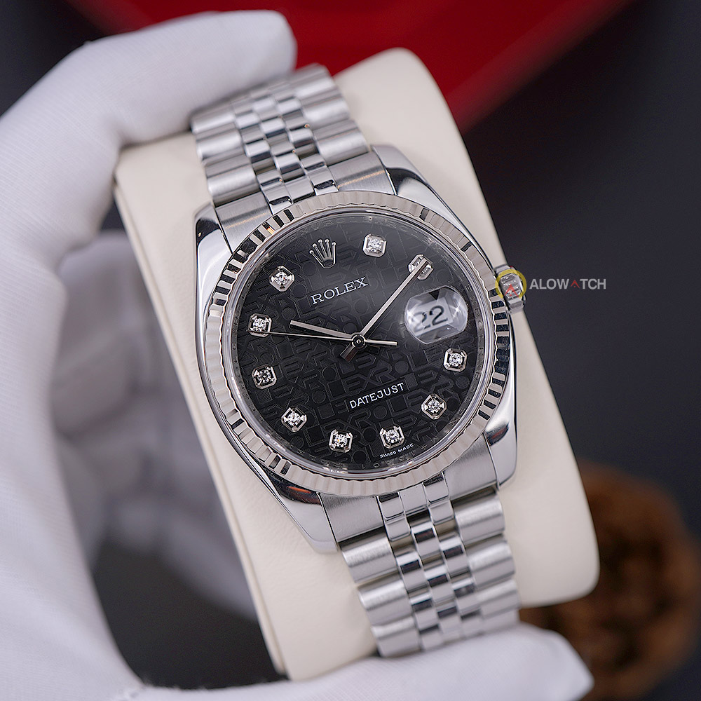 Bezel vàng trắng 18K khía sắc nét
